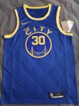 NBA 30 Curry Warriors 20-21 Maillot bleu